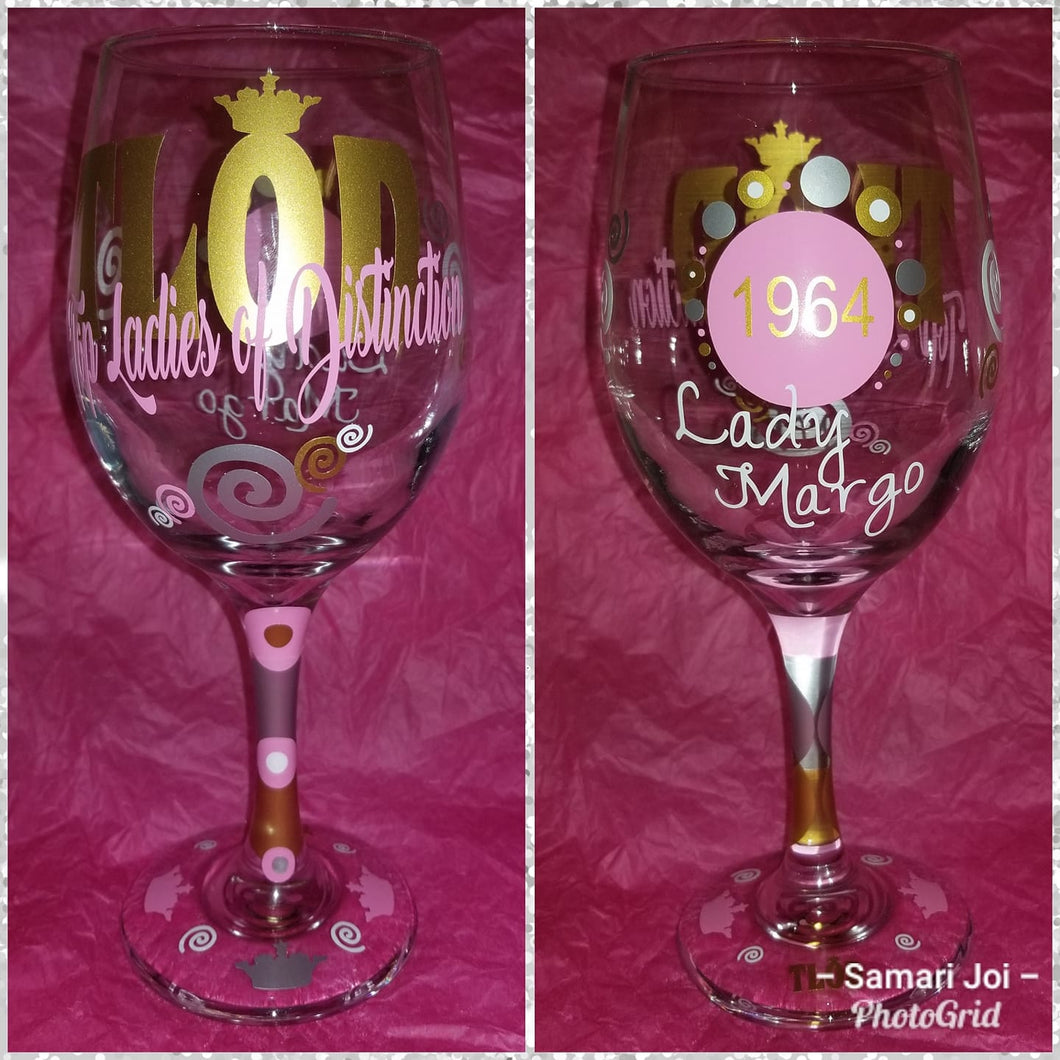 Top Ladies of Distinction Wine Glass