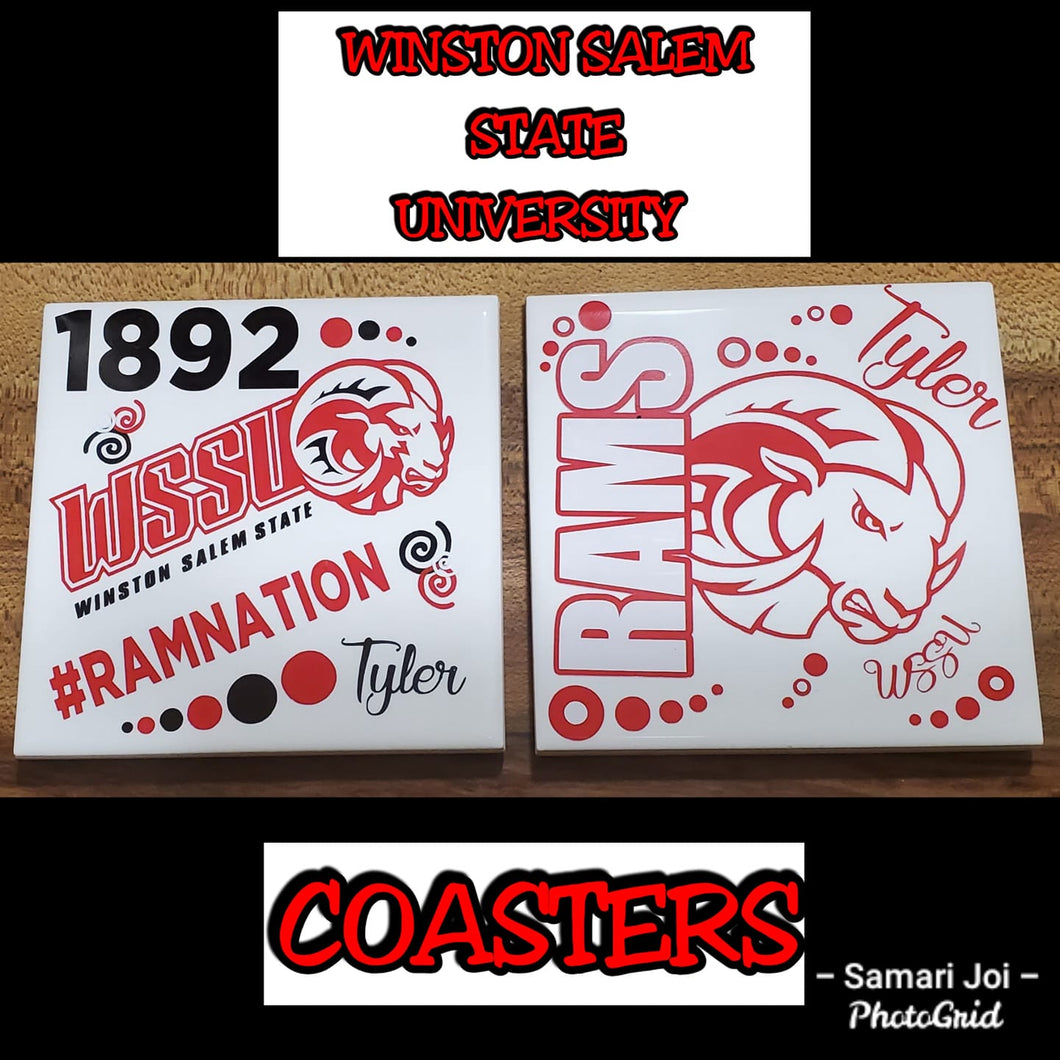 WSSU Rams Coasters